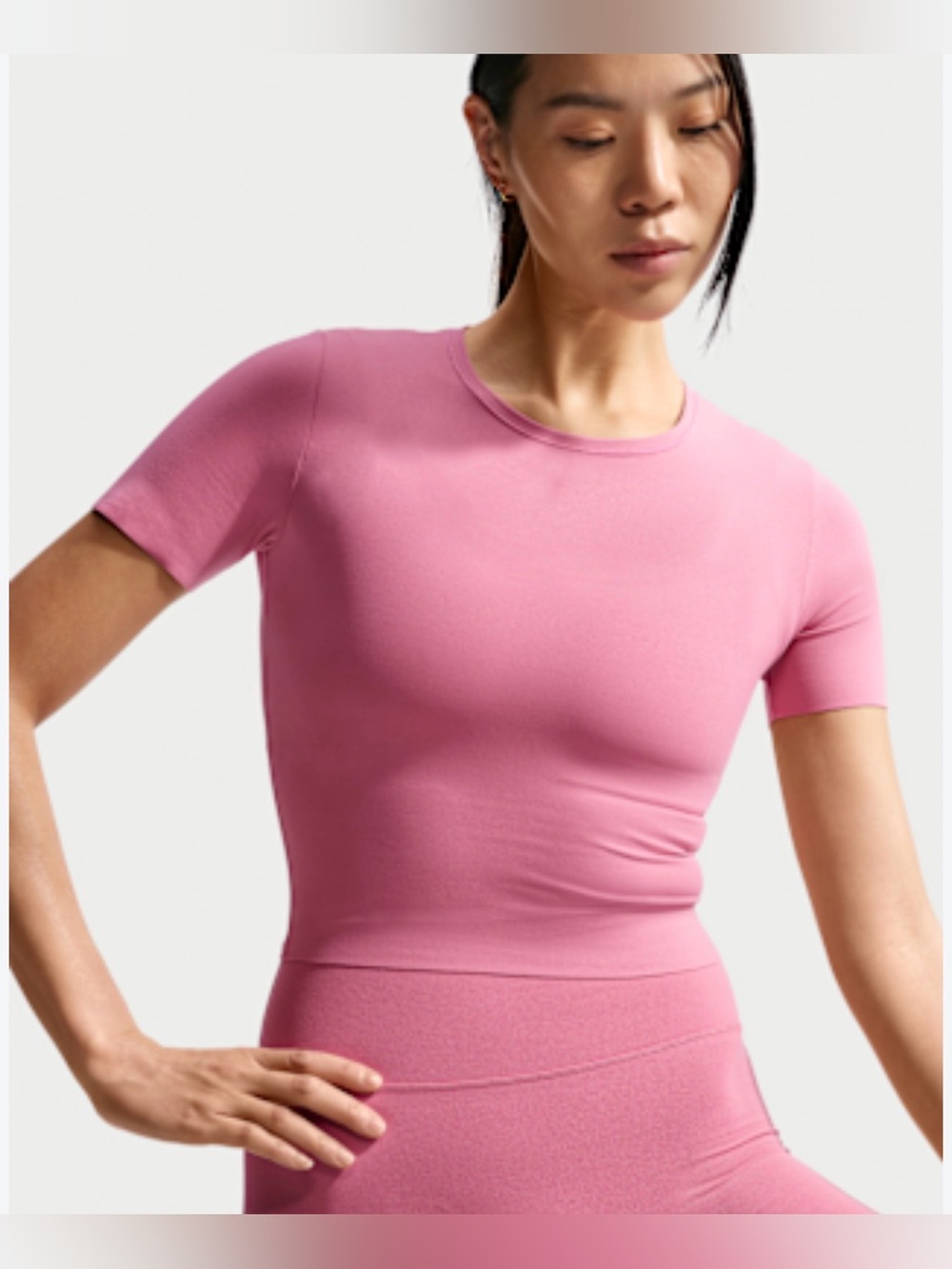 Nike Zenvy Women's Dri-FIT Short-Sleeve Top, Size S